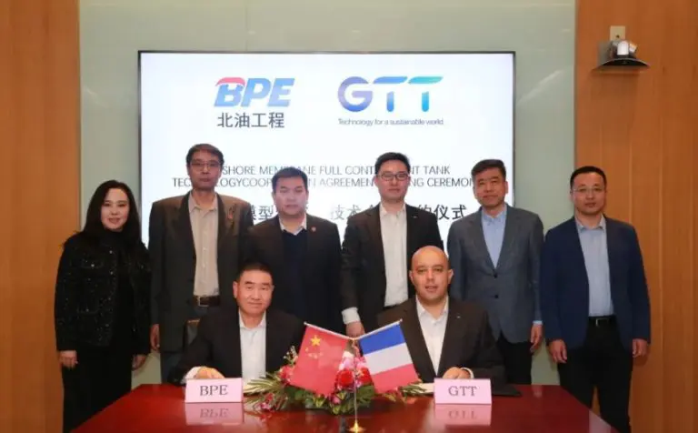 GTT inks onshore LNG tank pact with China's BPE