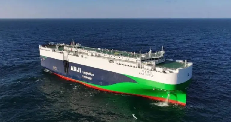 SAIC Anji welcomes another LNG-powered PCTC into its fleet