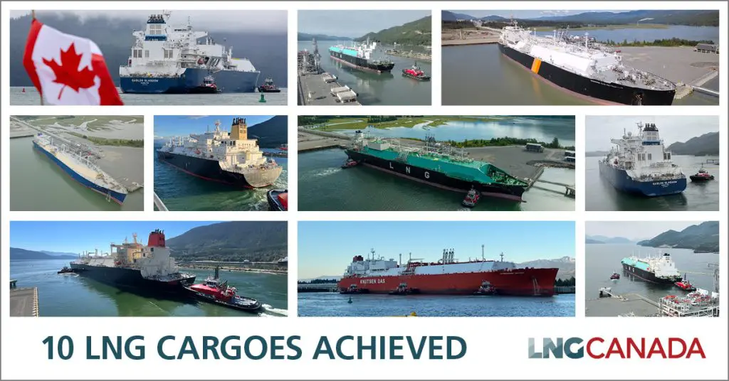 LNG Canada sends tenth cargo