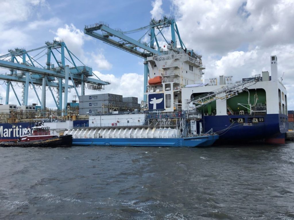 Clean Jacksonville supplies LNG to Tote’s containership