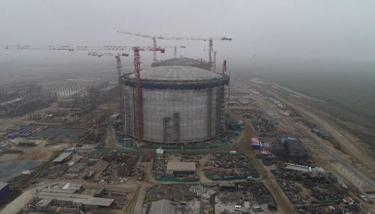 India’s Dhamra LNG terminal more than 70 percent complete