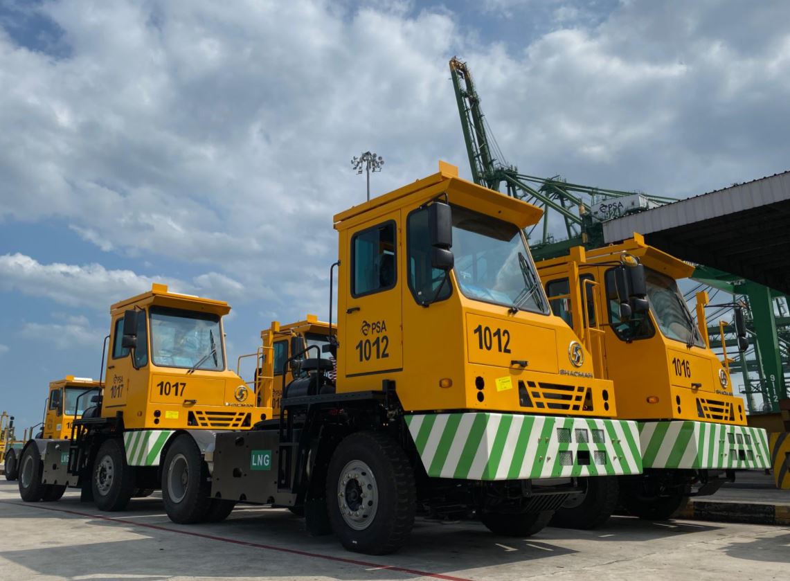 PSA Singapore launches fleet of LNG-powered trucks