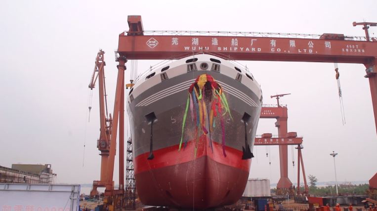 Wuhu launches Donsotank’s 2nd LNG-powered vessel