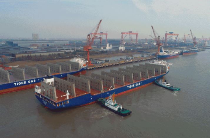 Tiger Gas takes delivery of world’s largest LNG tank carrier