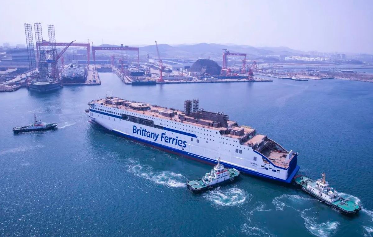 Stena’s LNG-powered ferry Santona launched in China