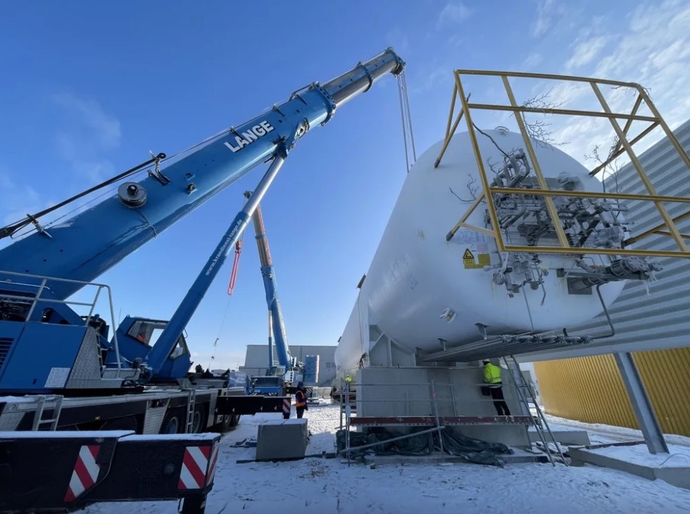 EnviTec's German bio-LNG plant gets tank