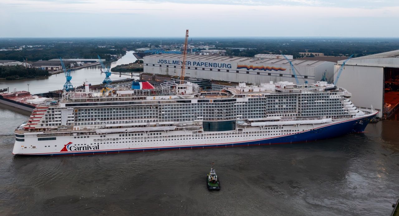 Meyer Werft floats out LNG-powered Carnival Jubilee