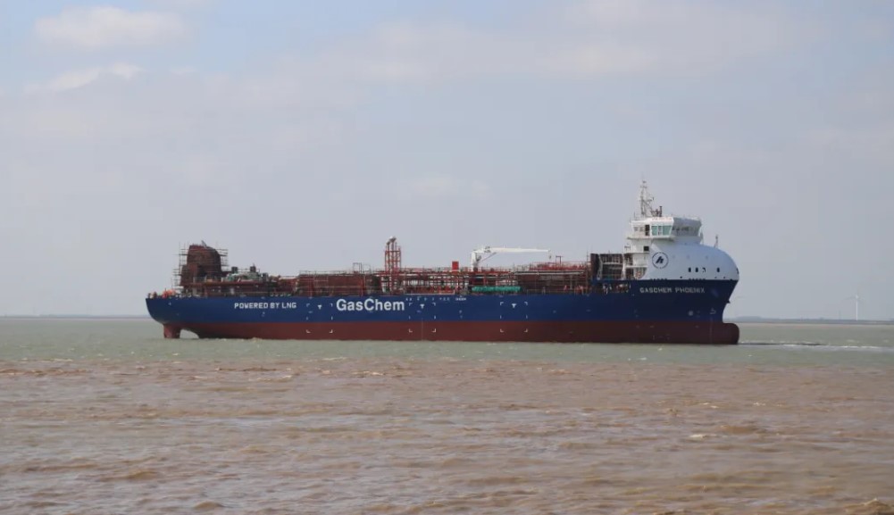 CIMC SOE launches Hartmann’s third LNG-fueled LEG carrier