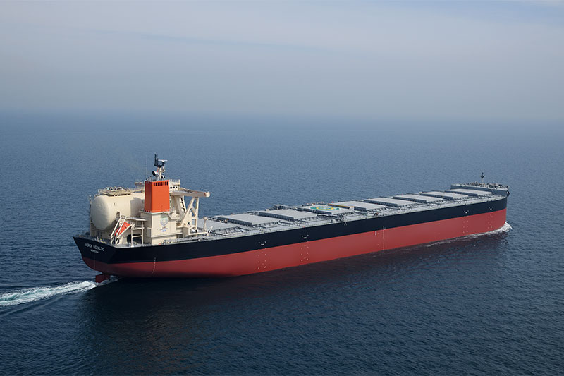 MOL's LNG-powered bulker to start work with JFE Steel