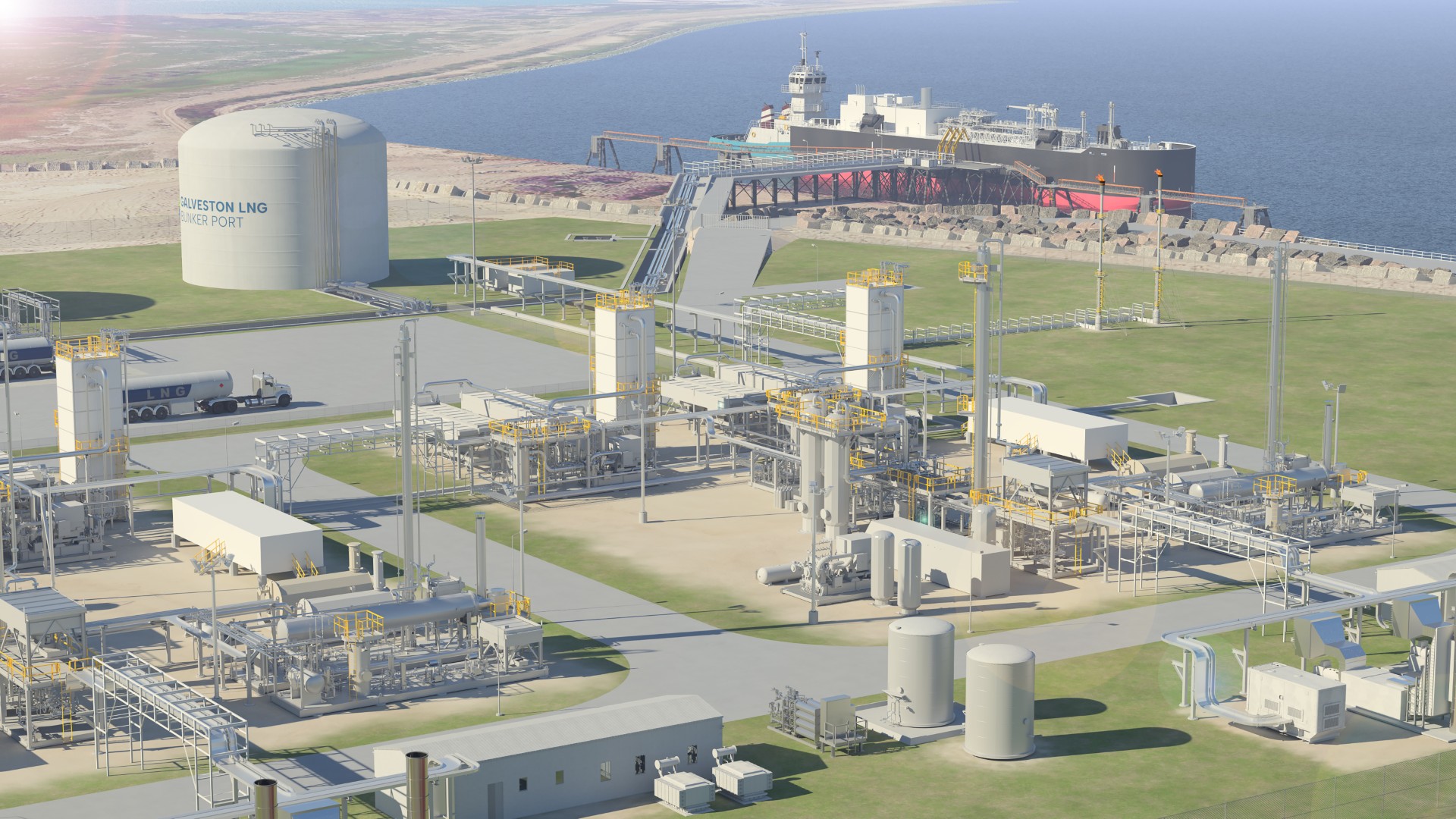 Galveston LNG Bunker Port in e-LNG move