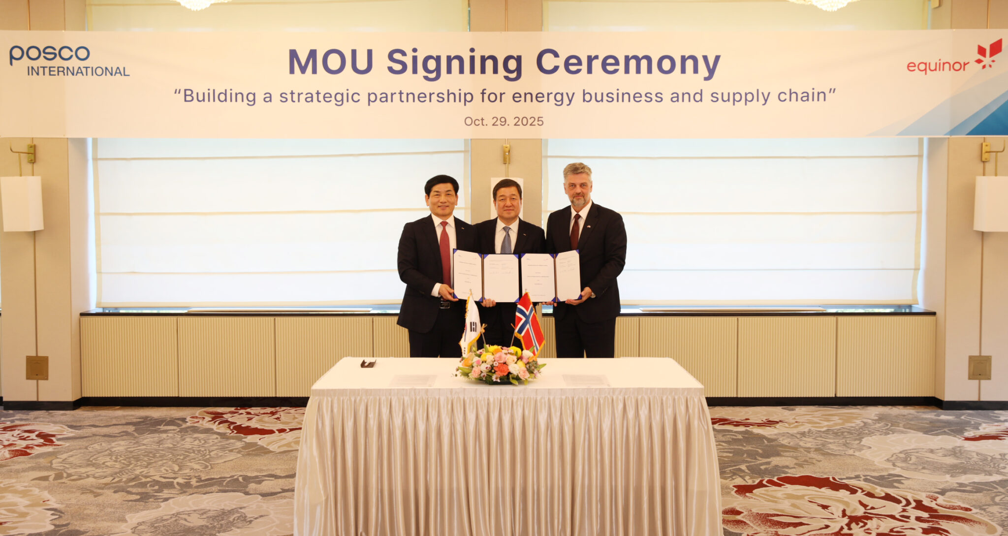 Posco International inks LNG cooperation pact with Equinor