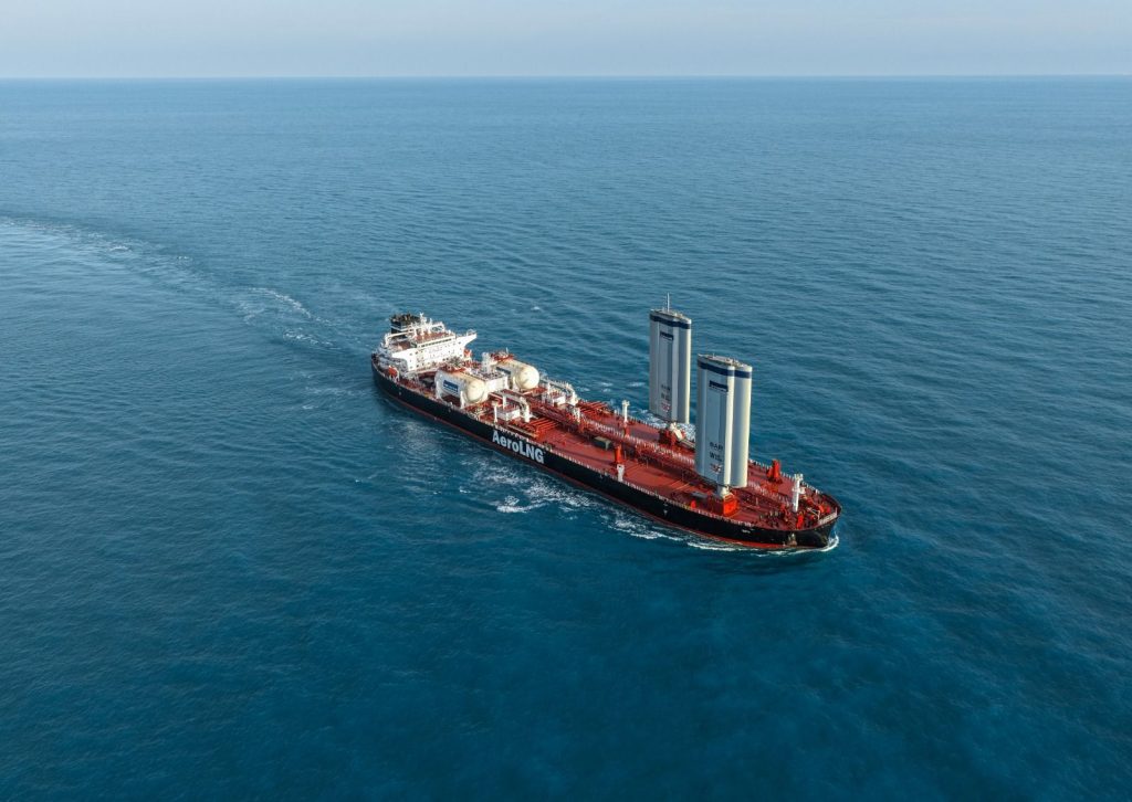 Union Maritime takes delivery of LNG and wind-powered LR2 tanker