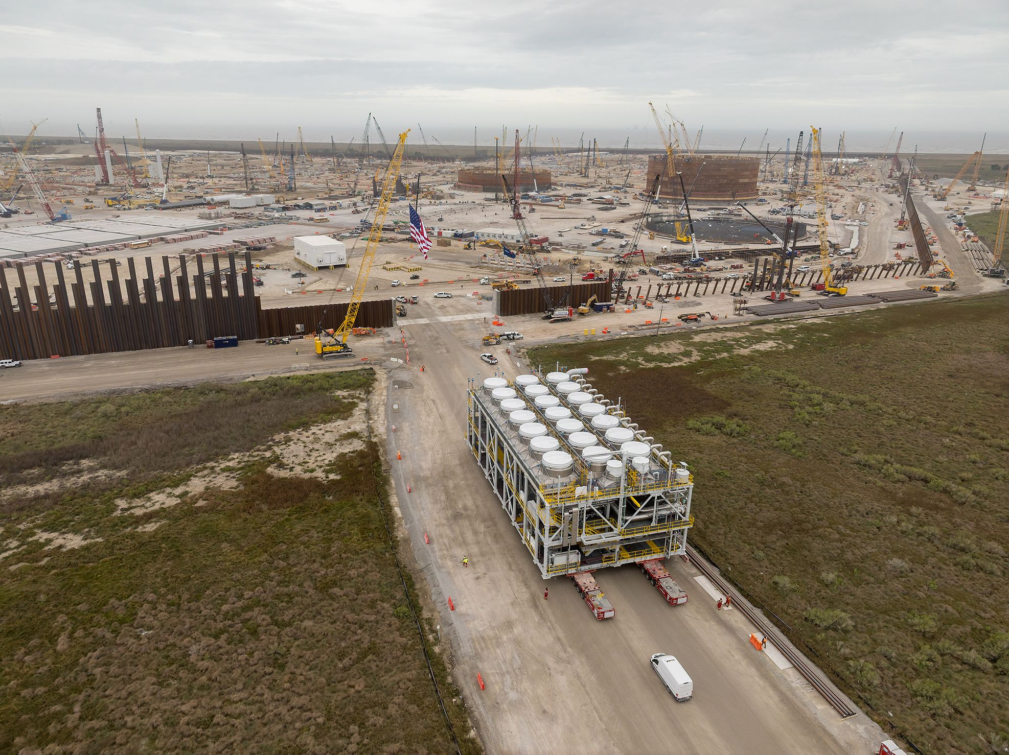 Venture Global's CP2 LNG project receives first liquefaction train