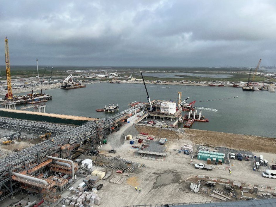 Construction advances on Port Arthur LNG terminal