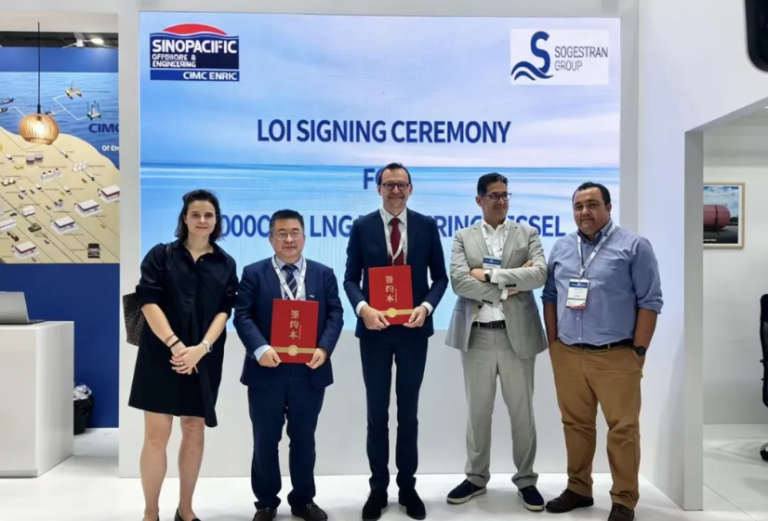 CIMC SOE, Sogestran ink LoI for LNG bunkering vessel