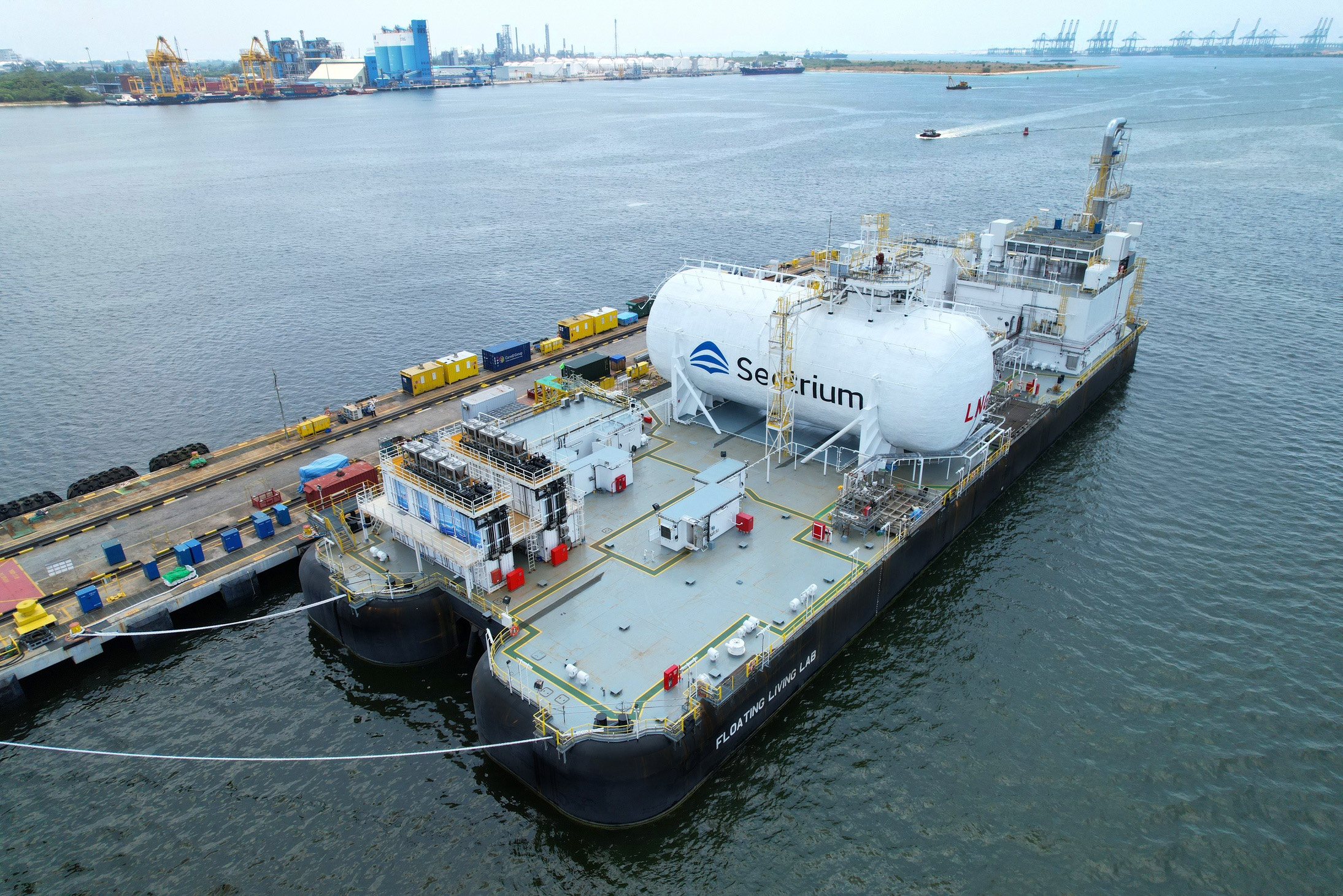 Seatrium delivers power from LNG-powered floating lab